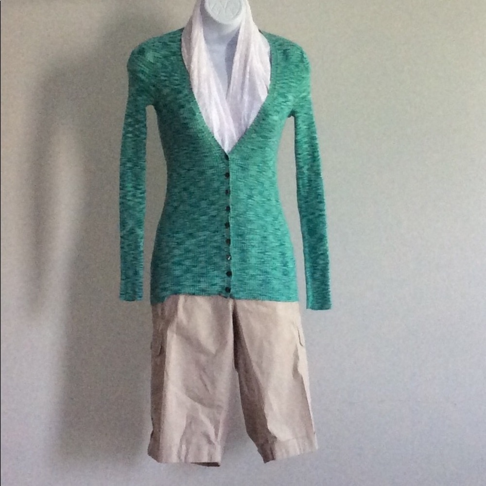 Sweater Green Banana Republic Light Weight Sweater